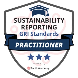 Sustainability Reporting: GRI Standards Practitioner badge, Earth Academy